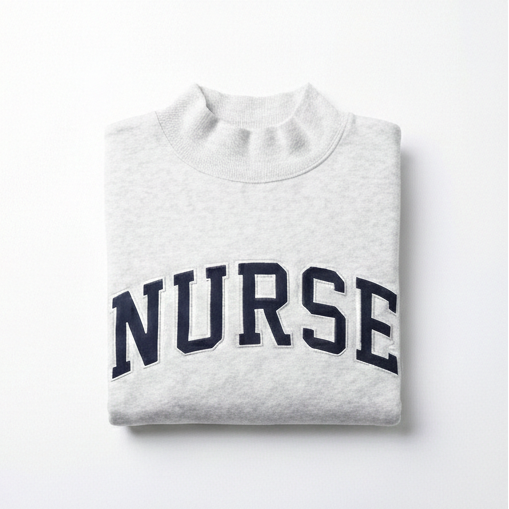 Grey Nurse Mockneck