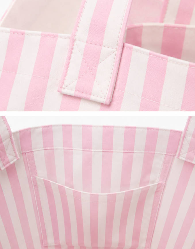 pink canvas tote bag (limited edition)