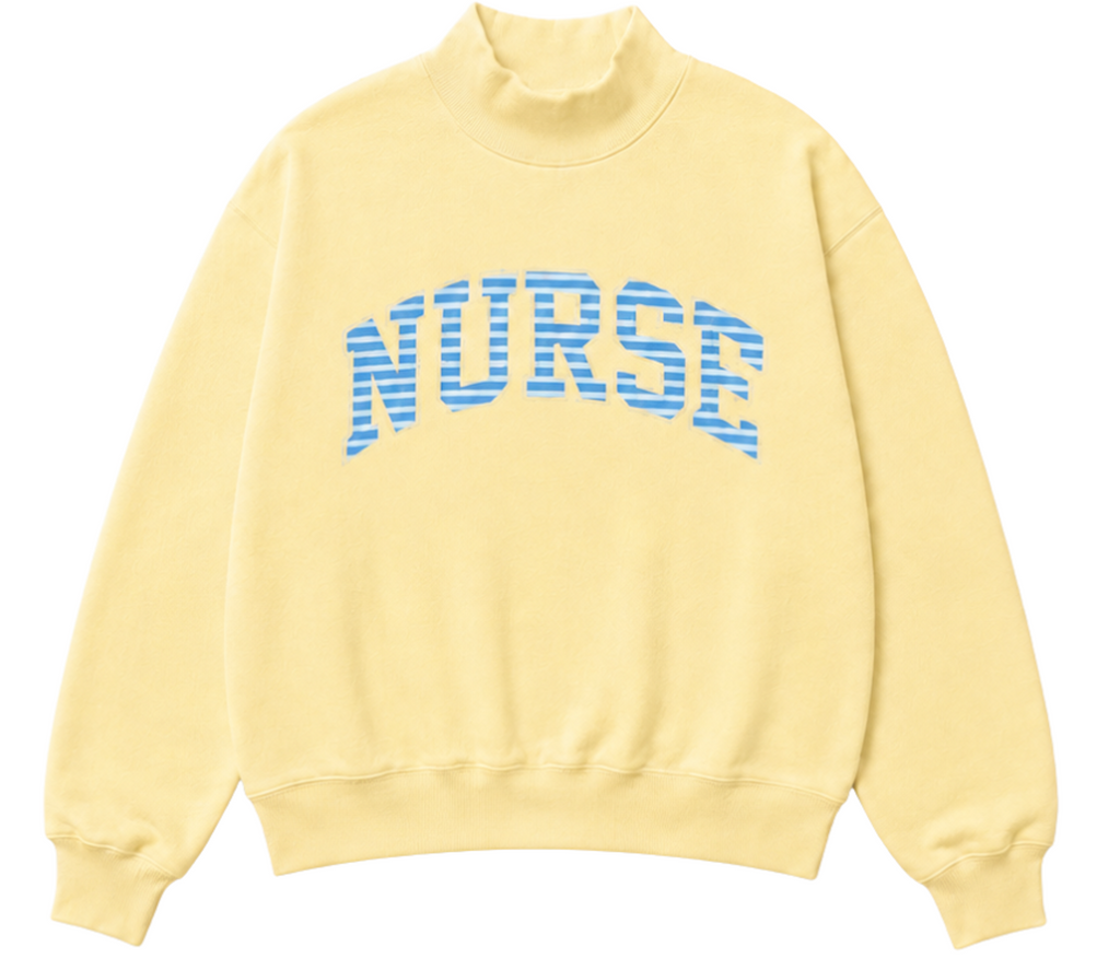 Butter Yellow Nurse Mockneck (limited edition)